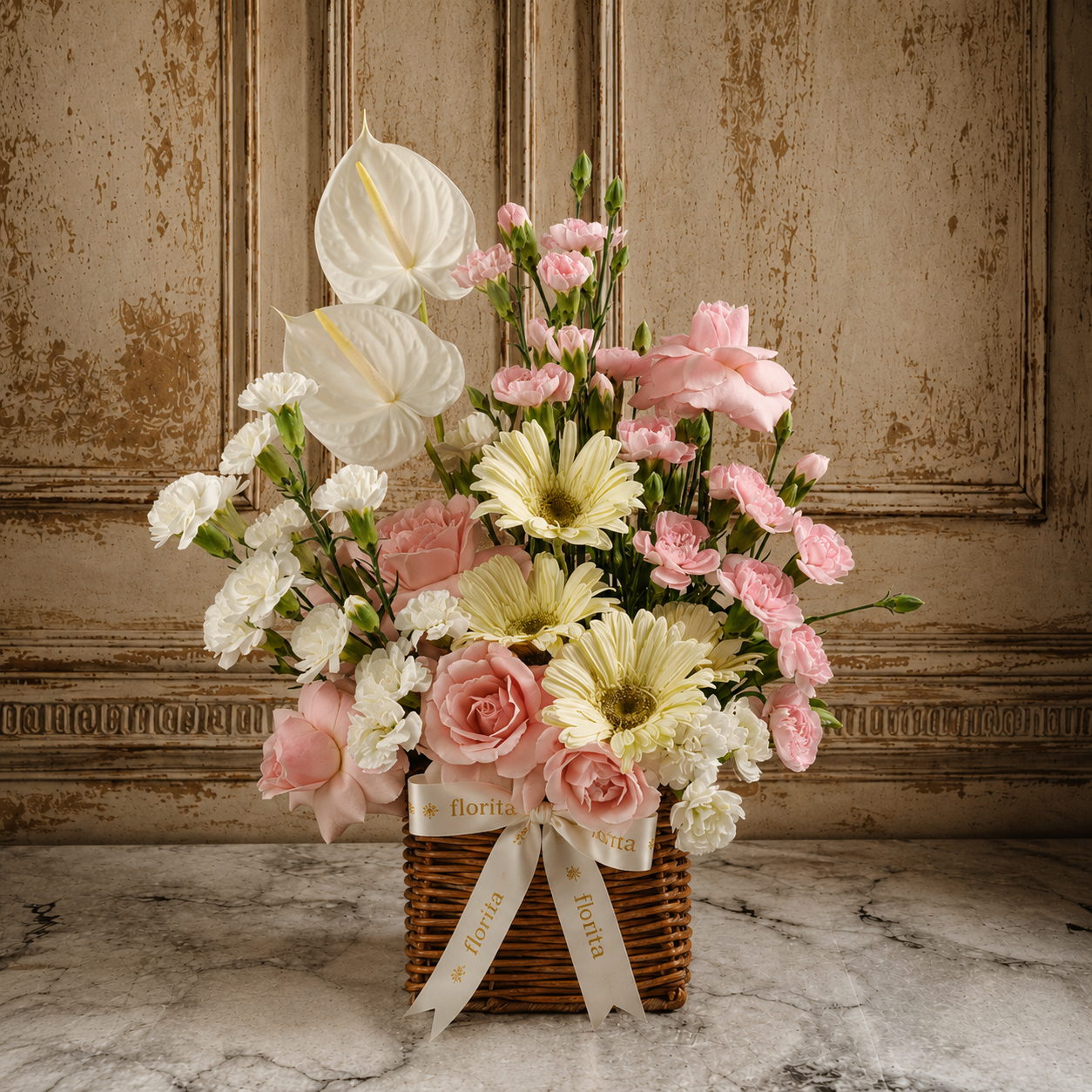 Blush Basket Botanica